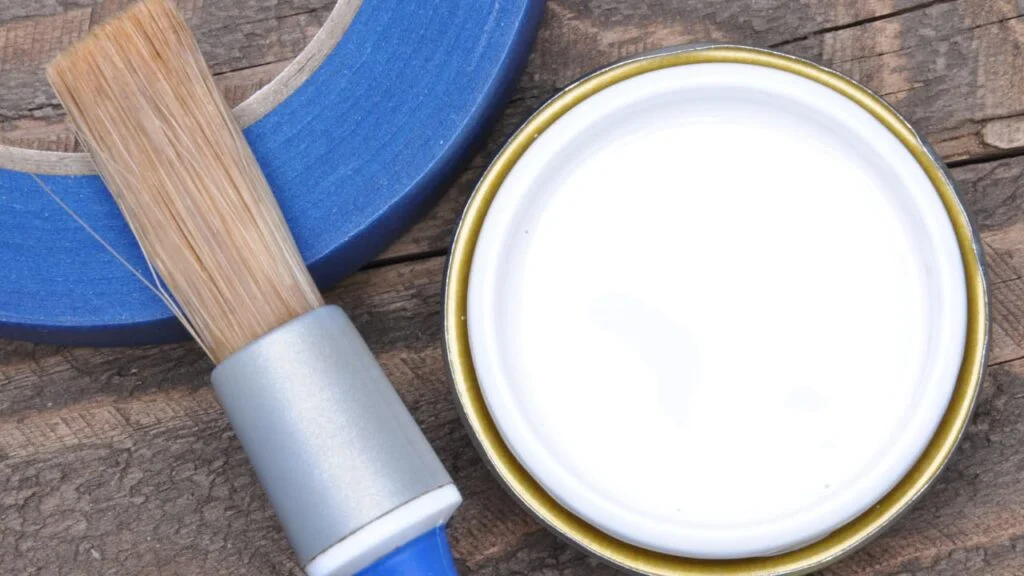 Deli masking tape in a pack with paint brush