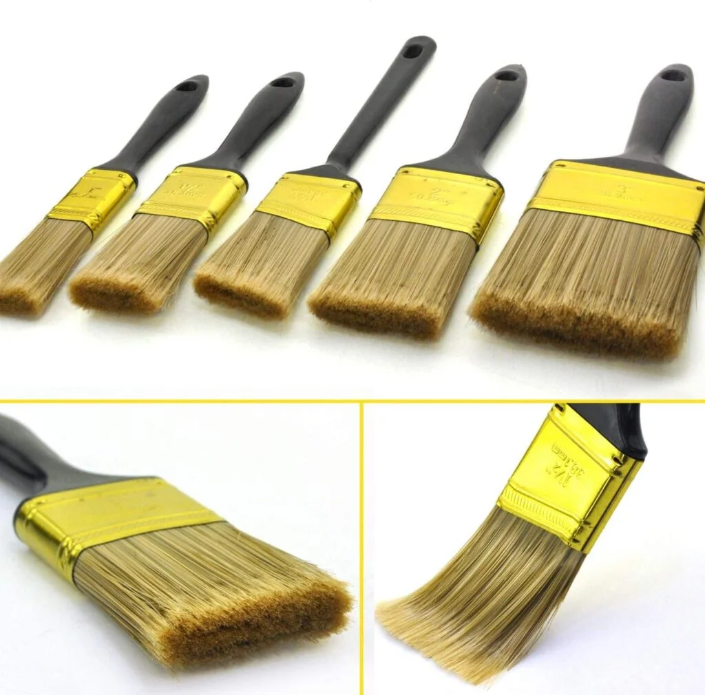 Great Andrew Paint Brushes, 30 Pack Great Value Multi use(3INCH 2INCH 1.5INCH 1.5ANGLE SASH 1INCH) for Home Furniture Fences and Wall Trim