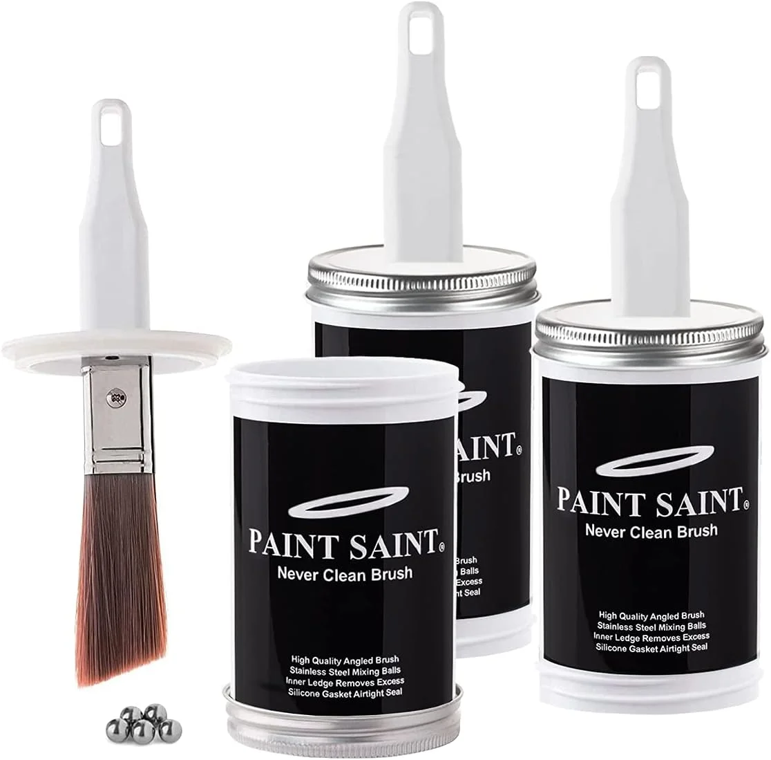 Paint Saint No Mess Touch Up Paint Storage Container,Quick Touch-Ups,Trim Painting,Organizing Paint Colors,Storing Leftover Paint