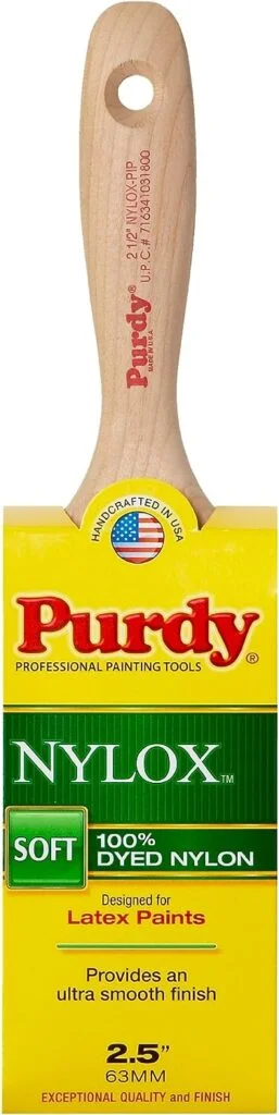 Purdy 144324225 Nylox Series Pip Enamel/Wall Paint Brush, 2-1/2 inch