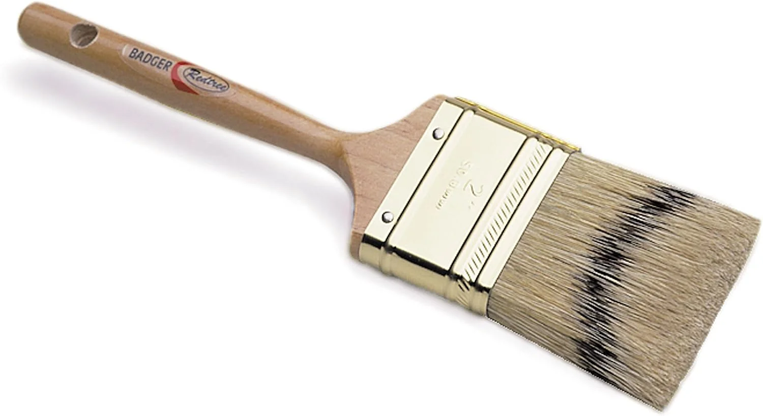 Badger Fine Finish Natural Bristle Paint Brush