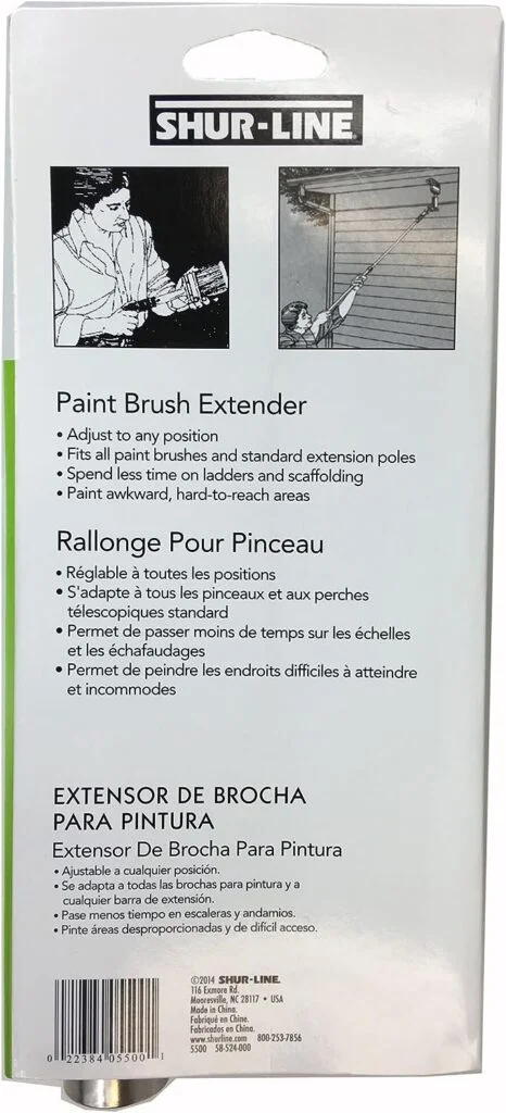 Shur-Line 5500 Brush Extender for Paint Brushes and Extension Poles , Black